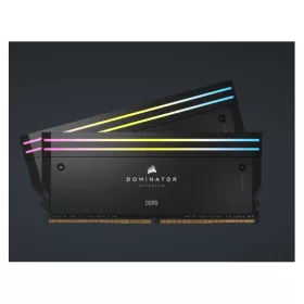   CORSAIR Memória DOMINATOR TITANIUM RGB DDR5 32GB 4800MHz CL32, INTEL (Kit of 2), fekete