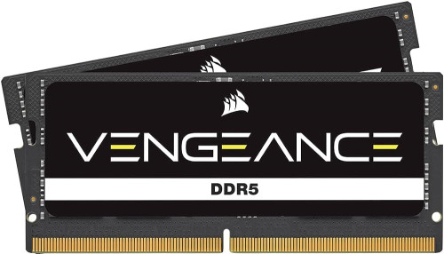 CORSAIR DDR5 4800MHz 32GB (2x16GB) SODIMM VENGEANCE RAM, fekete