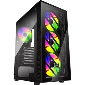   FSP CMT192 táp nélküli ablakos Mid Tower számítógépház fekete