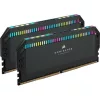 CORSAIR DDR5 6000MHz 32GB (2x16GB) XMP DOMINATOR PLATINUM RGB RAM, fekete