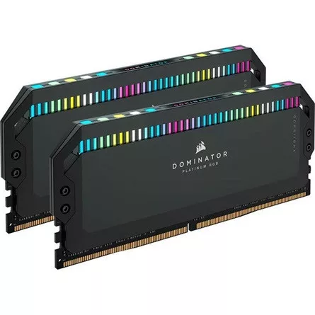 CORSAIR DDR5 6000MHz 32GB (2x16GB) XMP DOMINATOR PLATINUM RGB RAM, fekete
