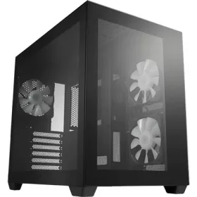   FSP CMT380B táp nélküli ablakos Mid Tower számítógépház fekete