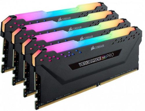 CORSAIR DDR4 32GB (4x8GB) 3600MHz Vengeance Pro RGB RAM, Fekete