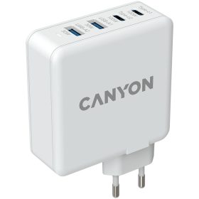   CANYON H-100, GAN 100W charger  Input:  100V-240V Output: USB-C1/C2: 5V 3A , 9V 3A , 12V 3A , 15V 3A , 20V 5A  USB-A 1/A2: 4.5V/5A, 5V/4.5A, 9V/3A, 12V/2.5A,  20V/1.5A  C1+C2 : 65W + 30W； C1+A...