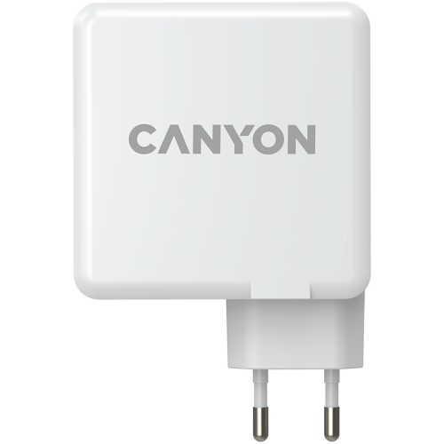 CANYON H-100, GAN 100W charger  Input:  100V-240V Output: USB-C1/C2: 5V 3A , 9V 3A , 12V 3A , 15V 3A , 20V 5A  USB-A 1/A2: 4.5V/5A, 5V/4.5A, 9V/3A, 12V/2.5A,  20V/1.5A  C1+C2 : 65W + 30W； C1+A...