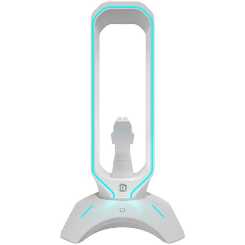 CANYON WH-200, Gaming 3 in 1 Headset stand, Bungee and USB 2.0 hub, 2 USB hub, 1.5m standard USB to USB 5mm PVC cable, Weighted design with non-slip grip, Touch switch to control LED light, Pe...