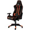 CANYON Fobos GС-3 Gaming chair, PU leather, Cold molded foam, Metal Frame, Top gun mechanism, 90-165 dgree, 2D armrest, Class 4 gas lift, Nylon 5 Stars Base, 60mm PU caster, black+Orange.