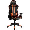 CANYON Fobos GС-3 Gaming chair, PU leather, Cold molded foam, Metal Frame, Top gun mechanism, 90-165 dgree, 2D armrest, Class 4 gas lift, Nylon 5 Stars Base, 60mm PU caster, black+Orange.