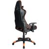 CANYON Fobos GС-3 Gaming chair, PU leather, Cold molded foam, Metal Frame, Top gun mechanism, 90-165 dgree, 2D armrest, Class 4 gas lift, Nylon 5 Stars Base, 60mm PU caster, black+Orange.