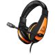 CANYON Star Raider GH-1A, Gaming headset 3.5mm jack with adjustable microphone and volume control, with 2in1 3.5mm adapter, cable 2M, Black, 0.23kg