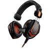 CANYON Fobos GH-3A, Gaming headset 3.5mm jack with microphone and volume control, with 2in1 3.5mm adapter, cable 2M, Black, 0.36kg