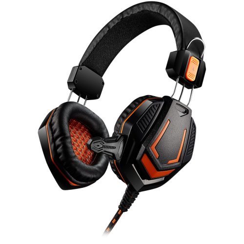 CANYON Fobos GH-3A, Gaming headset 3.5mm jack with microphone and volume control, with 2in1 3.5mm adapter, cable 2M, Black, 0.36kg