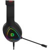 CANYON Shadder GH-6, RGB gaming headset with Microphone, Microphone frequency response: 20HZ~20KHZ, ABS+ PU leather, USB*1*3.5MM jack plug, 2.0M PVC cable, weight: 300g, Black