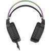 CANYON Darkless GH-9A, RGB gaming headset with Microphone, Microphone frequency response: 20HZ~20KHZ, ABS+ PU leather, USB*1*3.5MM jack plug, 2.0M PVC cable, weight:280g, black