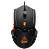 CANYON Vigil GM-2 Optical Gaming Mouse with 6 programmable buttons, Pixart optical sensor, 4 levels of DPI and up to 3200, 3 million times key life, 1.65m PVC USB cable,rubber coating surface ...