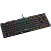 CANYON Cometstrike TKL GK-50, 87keys Mechanical keyboard, 50million times life, with VS11K30A solution, GTMX red switch, Rainbow backlight, 20 modes, 1.8m PVC cable, metal material + ABS, US l...