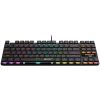 CANYON Cometstrike TKL GK-50, 87keys Mechanical keyboard, 50million times life, with VS11K30A solution, GTMX red switch, Rainbow backlight, 20 modes, 1.8m PVC cable, metal material + ABS, US l...