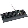 CANYON Nightfall GK-7, Wired Gaming Keyboard,Black 104 mechanical switches,60 million times key life, 22 types of lights,Removable magnetic wrist rest,4 Multifunctional control knob,Trigger ac...