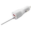 CANYON C-033 Universal 1xUSB car adapter, plus Lightning connector, Input 12V-24V, Output 5V/2.4A(Max), with Smart IC, white glossy, cable length 1.2m, 77*30*30mm, 0.041kg, Russian
