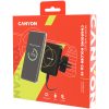 CANYON CH-15, Car holder and wireless charger MegaFix, C-15, 15W, Input: USB-C: 5V/2A, 9V/3A; Output: 5W, 7.5W, 10W, 15W;89*65*12mm,0.195kg,black