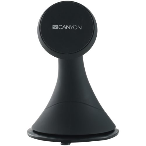 Canyon CH-6 Car Holder for Smartphones,magnetic suction function ,with 2 plates(rectangle/circle), black ,97*67.5*107mm 0.068kg