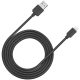 CANYON Lightning USB Cable for Apple, round, 1M, Black