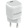 CANYON H-20-05, PD 20W Input: 100V-240V, Output: 1 port charge: USB-C:PD 20W (5V3A/9V2.22A/12V1.66A) , Eu plug, Over- Voltage ,  over-heated, over-current and short circuit protection Complian...