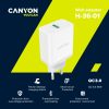 CANYON H-36-01, QC3.0 36W WALL Charger with 1-USB A   Input: 100V-240V, Output:  USB-A:QC3.0 36W (5V3A/9V3.0A/12V3.0A),  Eu plug  , Over- Voltage ,  over-heated, over-current and short circuit...