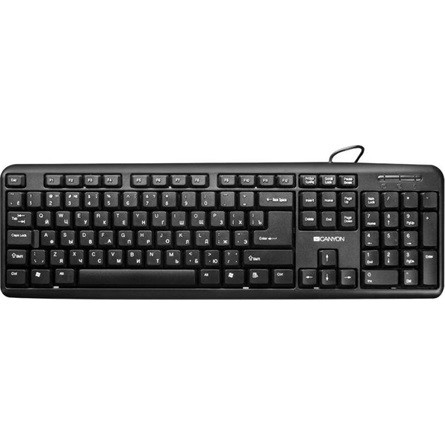 CANYON keyboard KB-W01 EN/HU Wireless Black