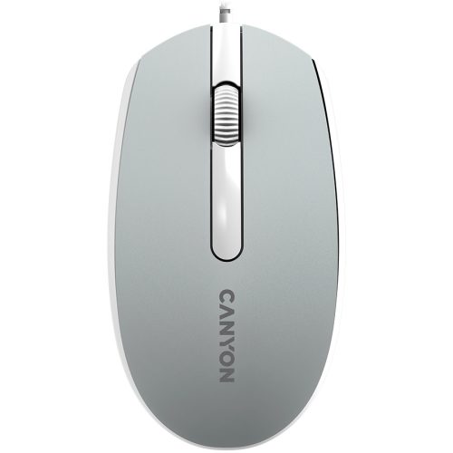 Canyon Wired  optical mouse with 3 buttons, DPI 1000, with 1.5M USB cable,Dark grey, 65*115*40mm, 0.1kg