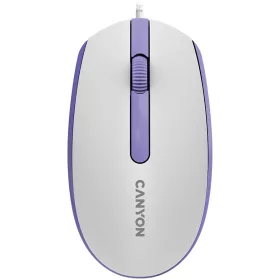   Canyon Wired  optical mouse with 3 buttons, DPI 1000, with 1.5M USB cable,White lavender, 65*115*40mm, 0.1kg