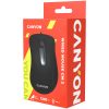 CANYON CM-2 Wired Optical Mouse with 3 buttons, 1200 DPI optical technology for precise tracking, black, cable length 1.5m, 108*65*38mm, 0.076kg