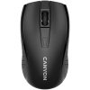 CANYON MW-7, 2.4Ghz wireless mouse, 6 buttons, DPI 800/1200/1600, with 1 AA battery ,size 110*60*37mm,58g,black