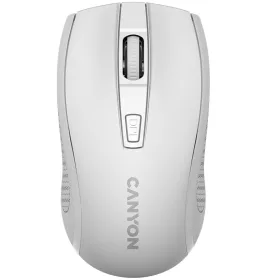   CANYON MW-7, 2.4Ghz wireless mouse, 6 buttons, DPI 800/1200/1600, with 1 AA battery ,size 110*60*37mm,58g,white