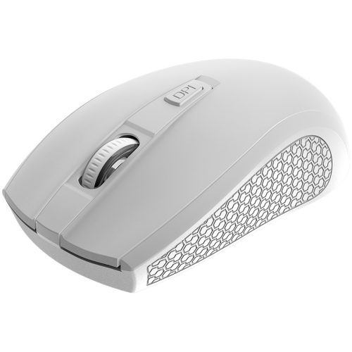 CANYON MW-7, 2.4Ghz wireless mouse, 6 buttons, DPI 800/1200/1600, with 1 AA battery ,size 110*60*37mm,58g,white