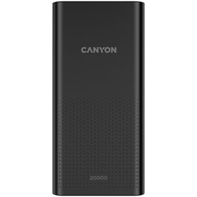   CANYON  PB-2001 Power bank 20000mAh Li-poly battery, Input 5V/2A , Output 5V/2.1A(Max), 144*69*28.5mm, 0.440Kg, Black