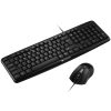 CANYON USB standard keyboard, HU layout, bundled with 1000dpi wired mice. Black.