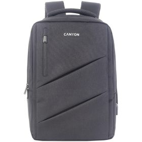   CANYON BPE-5, Laptop backpack for 15.6 inchProduct spec/size(mm): 400MM x300MM x 120MM(+60MM)Grey, Canyon LogoEXTERIOR materials:100% PolyesterInner materials:100% Polyestermax weigh