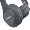 CANYON BTHS-3, Canyon Bluetooth headset,with microphone, BT V5.1 JL6956, battery 300mAh, Type-C charging plug, PU material, size:168*190*78mm, charging cable 30cm and audio cable 100cm, Dark grey