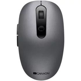   CANYON MW-9, 2 in 1 Wireless optical mouse with 6 buttons, DPI 800/1000/1200/1500, 2 mode(BT/ 2.4GHz), Battery AA*1pcs, Grey, 65.4*112.25*32.3mm, 0.092kg