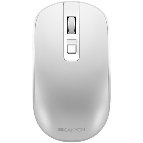 CANYON MW-18, 2.4GHz Wireless Rechargeable Mouse with Pixart sensor, 4keys, Silent switch for right/left keys,Add NTC DPI: 800/1200/1600, Max. usage 50 hours for one time full charged, 300mAh ...