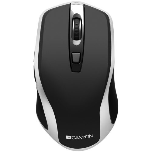 CANYON MW-19, 2.4GHz Wireless Rechargeable Mouse with Pixart sensor, 6keys, Silent switch for right/left keys,Add NTCDPI: 800/1200/1600, Max. usage 50 hours for one time full charged, 300mAh L...