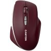 CANYON MW-21, 2.4 GHz Wireless mouse ,with 7 buttons, DPI 800/1200/1600, Battery: AAA*2pcs,Burgundy Red,72*117*41mm, 0.075kg