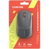 CANYON MW-22, 2 in 1 Wireless optical mouse with 4 buttons,Silent switch for right/left keys,DPI 800/1200/1600, 2 mode(BT/ 2.4GHz),  650mAh Li-poly battery,RGB backlight,Dark grey, cable lengt...