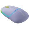 CANYON MW-22, 2 in 1 Wireless optical mouse with 4 buttons,Silent switch for right/left keys,DPI 800/1200/1600, 2 mode(BT/ 2.4GHz),  650mAh Li-poly battery,RGB backlight,Mountain lavender, cab...