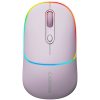 CANYON MW-22, 2 in 1 Wireless optical mouse with 4 buttons,Silent switch for right/left keys,DPI 800/1200/1600, 2 mode(BT/ 2.4GHz),  650mAh Li-poly battery,RGB backlight,Pearl rose, cable leng...