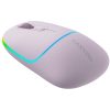 CANYON MW-22, 2 in 1 Wireless optical mouse with 4 buttons,Silent switch for right/left keys,DPI 800/1200/1600, 2 mode(BT/ 2.4GHz),  650mAh Li-poly battery,RGB backlight,Pearl rose, cable leng...