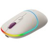 CANYON MW-22, 2 in 1 Wireless optical mouse with 4 buttons,Silent switch for right/left keys,DPI 800/1200/1600, 2 mode(BT/ 2.4GHz),  650mAh Li-poly battery,RGB backlight,Rice, cable length 0.8...