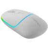 CANYON MW-22, 2 in 1 Wireless optical mouse with 4 buttons,Silent switch for right/left keys,DPI 800/1200/1600, 2 mode(BT/ 2.4GHz),  650mAh Li-poly battery,RGB backlight,Snow white, cable leng...