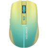 CANYON MW-44, 2 in 1 Wireless optical mouse with 8 buttons, DPI 800/1200/1600, 2 mode(BT/ 2.4GHz), 500mAh Lithium battery,7 single color LED light , Yellow-Blue(Gradient), cable length 0.8m, 1...